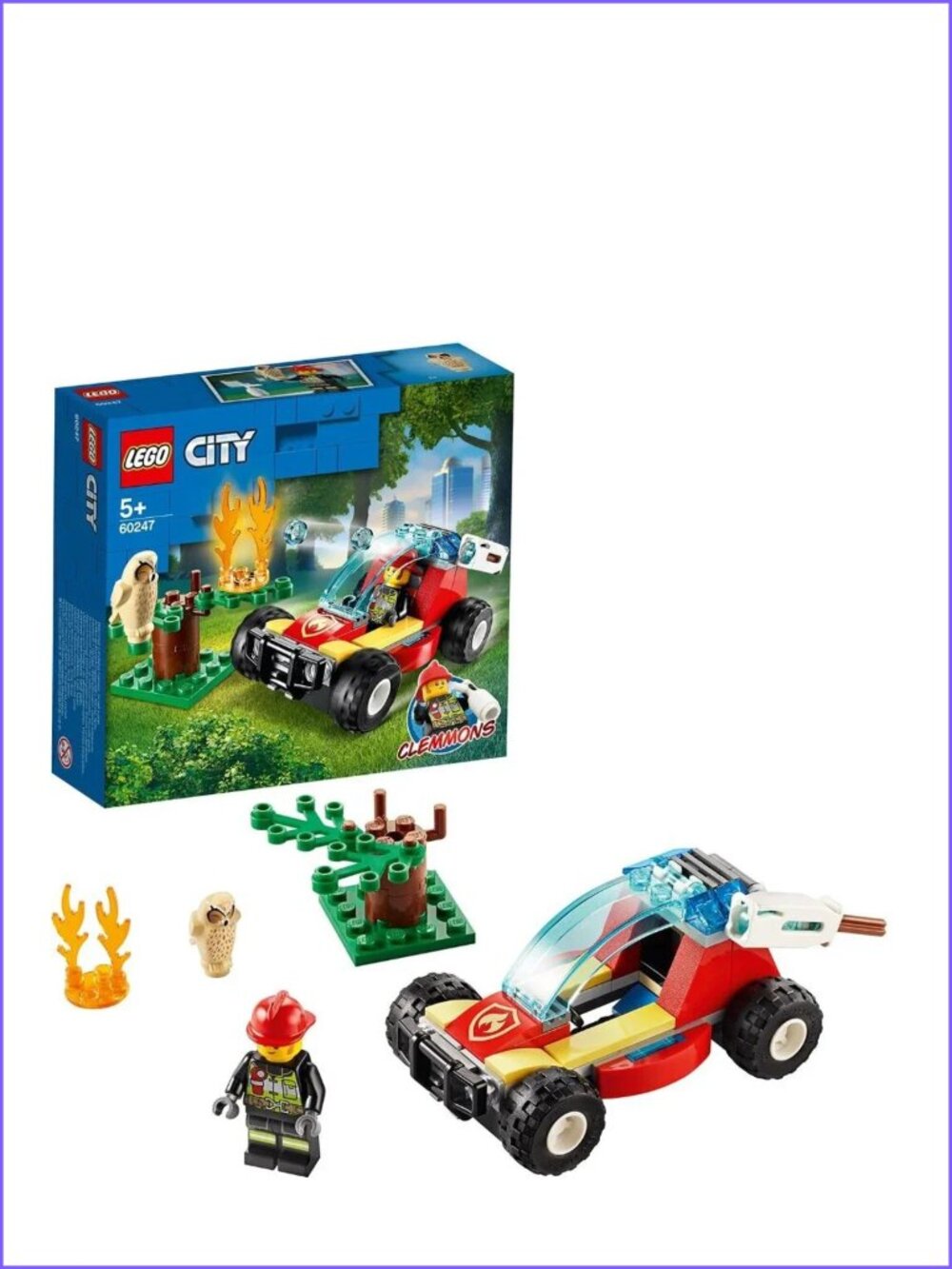Lego City Forest Fire 60247 Firefighter /w sleepy owl figure  New In Box